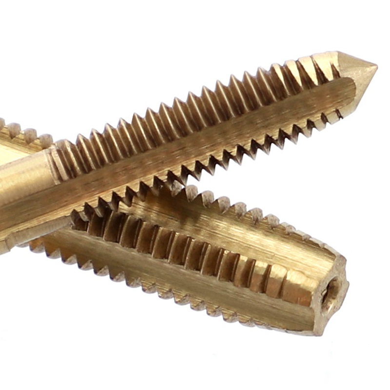 5 cái vòi ren thẳng tốc độ cao máy khoan tay bằng thép bit titan tráng hệ mét vòi vít m3 m4 m5 m6 m8