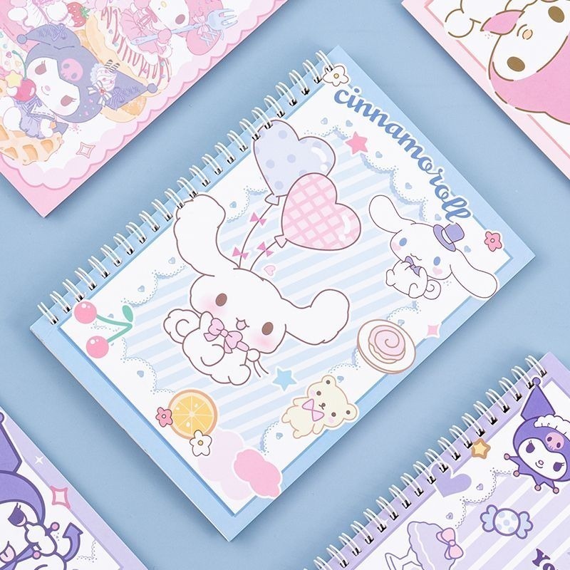 Sanrio coil book anime series kawaii kuromi my melody cinnamoroll kitty cartoon diary notebook student notebook kids gift