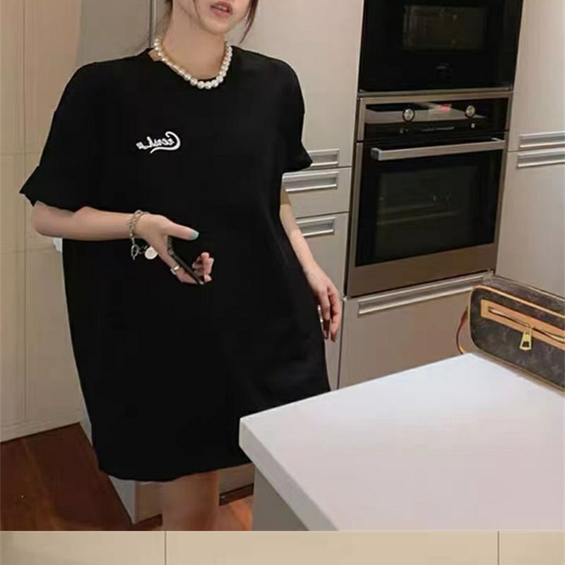 Nữ big size short sleeve t-shirt rời in trên