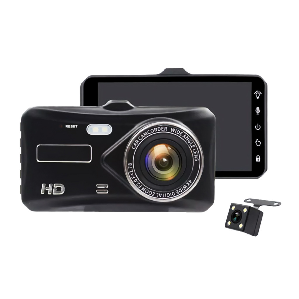 Camera hành trình xe hơi K5 màn hình cảm ứng 2 cam trước và sau full HD xem đêm rõ nét