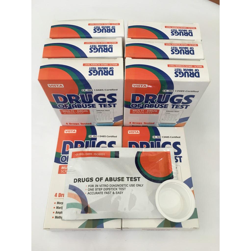 Bộ que thử ma tuý tổng hợp 4 chân (CÓ CHE TÊN) bộ kit test 4 chất gây nghiện nhanh chóng, chính xác, dễ sử dụng