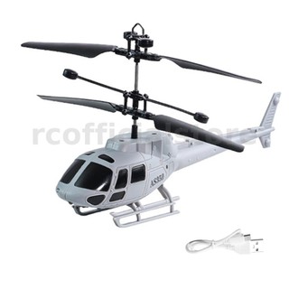 Grey interactive hover fighter helicopter toy advanced sensor-controlled and remote-controlled models