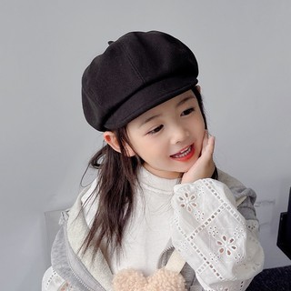 Mũ len trẻ em mũ beret thời trang mũ họa sĩ mũ bát giác thời trang và linh hoạt