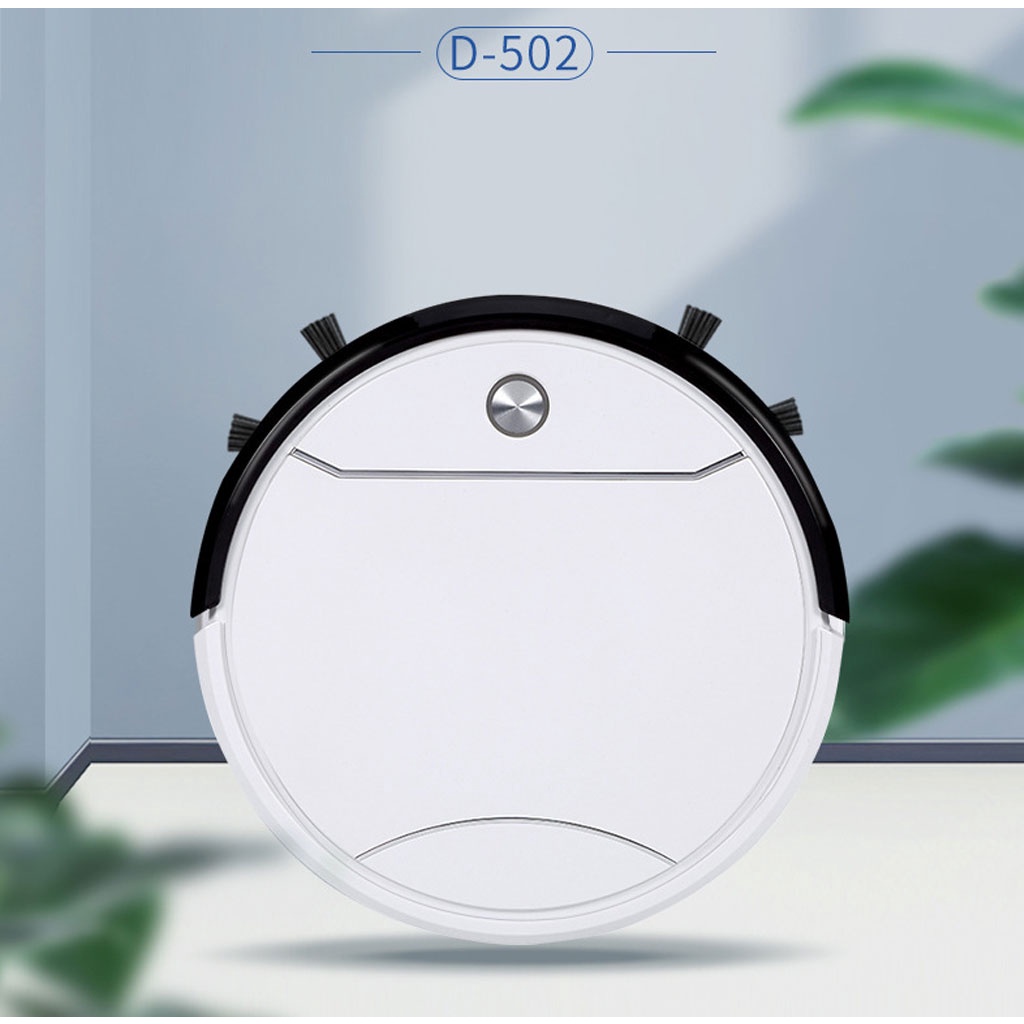 Robot Hút Bụi Lau Nhà Thông Minh D502 PRO, Sạc Tự Động, Cảm Biến Thông Minh Có Điều Khiển Từ Xa , Lực Hút Mạnh