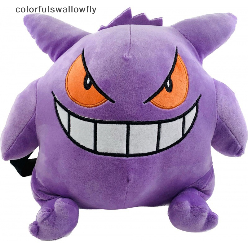 Colorfulswallowfly 30 cm kawaii pokemon gengar ba lô túi sang trọng cosplay sinh viên phim hoạt hình túi đi học cho trẻ em quà tặng sinh nhật csf