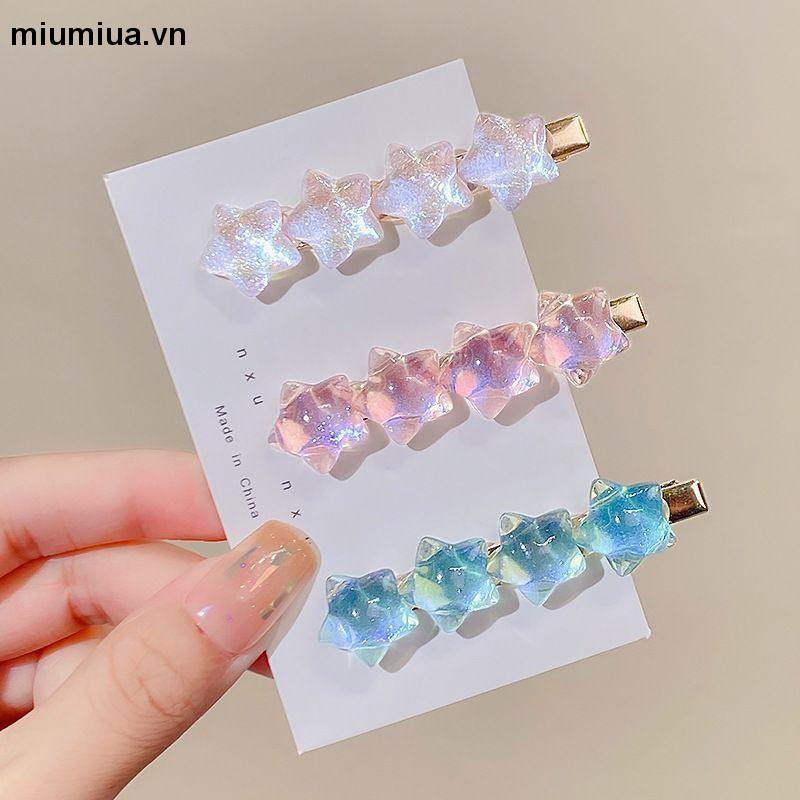 Miumiua🔮Kẹp Tóc Hình Ngôi Sao Lấp Lánh Ngọt Ngào Cho Nữ 2023