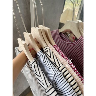 Áo Croptop Tay Ngắn Sọc EIGHTYK