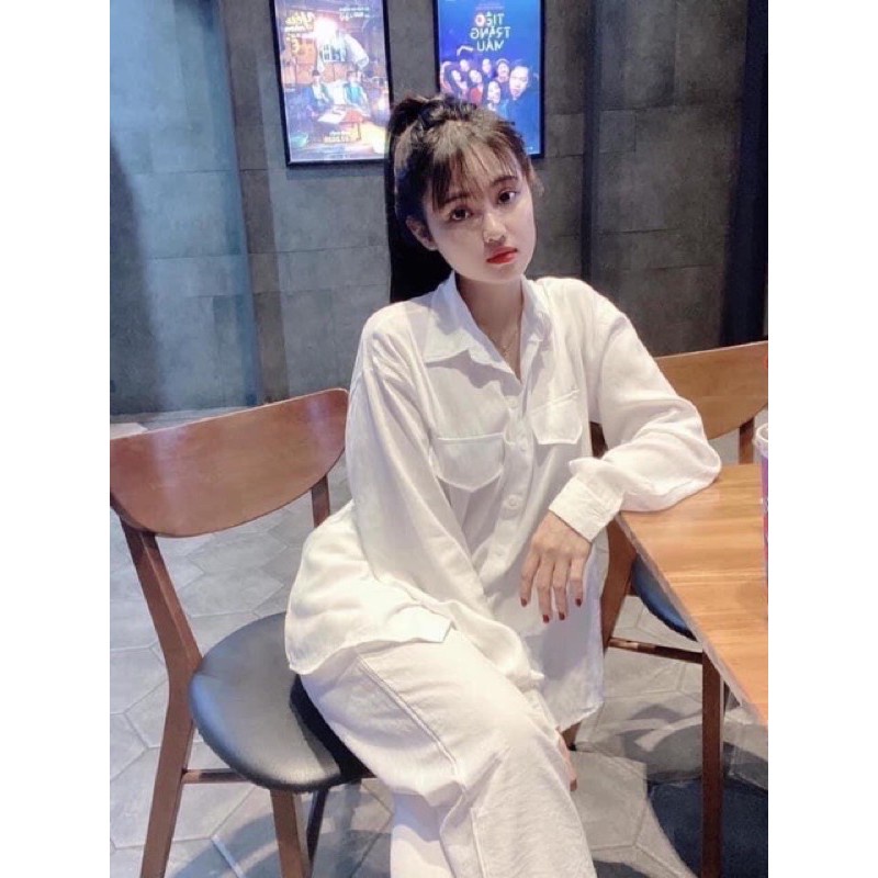 Set bộ đũi trắng dài tay 2 túi hộp nhiều màu sắc b130 HASCOO DD