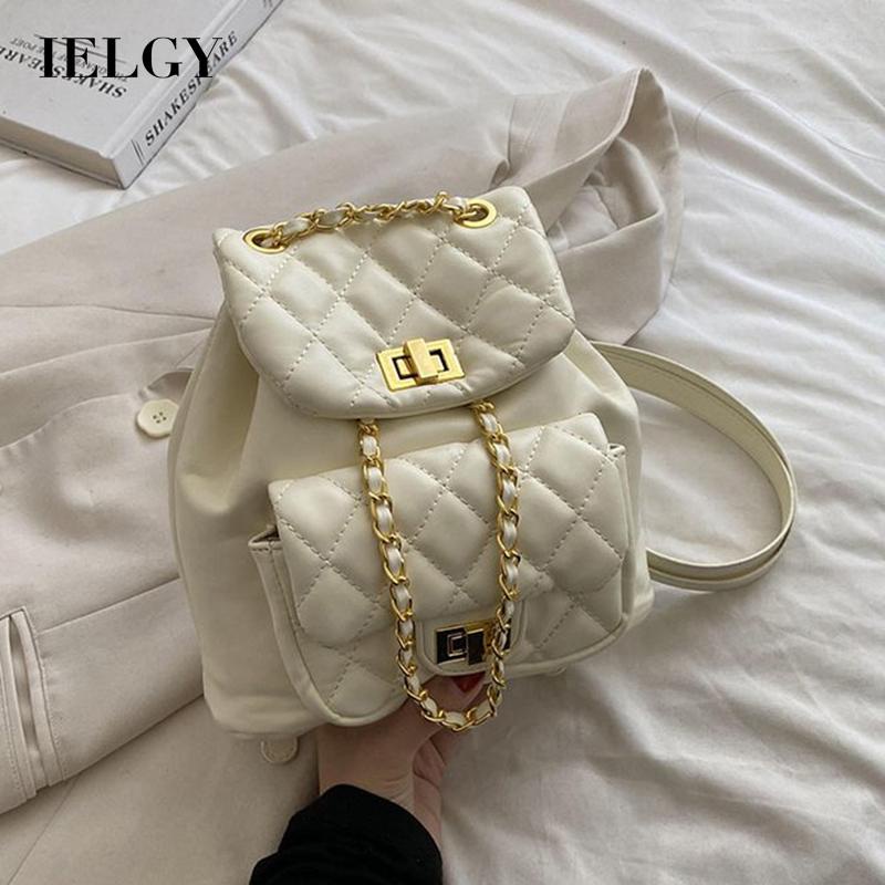 Ba Lô Dây Rút mini Mềm Mại Có Khóa Hình Thoi Thời Trang Cho Nữ