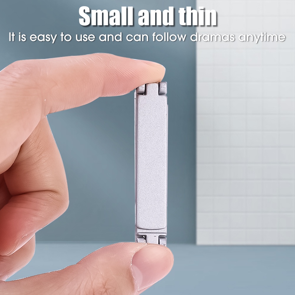 Giá Đỡ Điện Thoại / Điện Thoại Di Động Mini Bằng Kim Loại Siêu Mỏng Có Thể Gập Lại