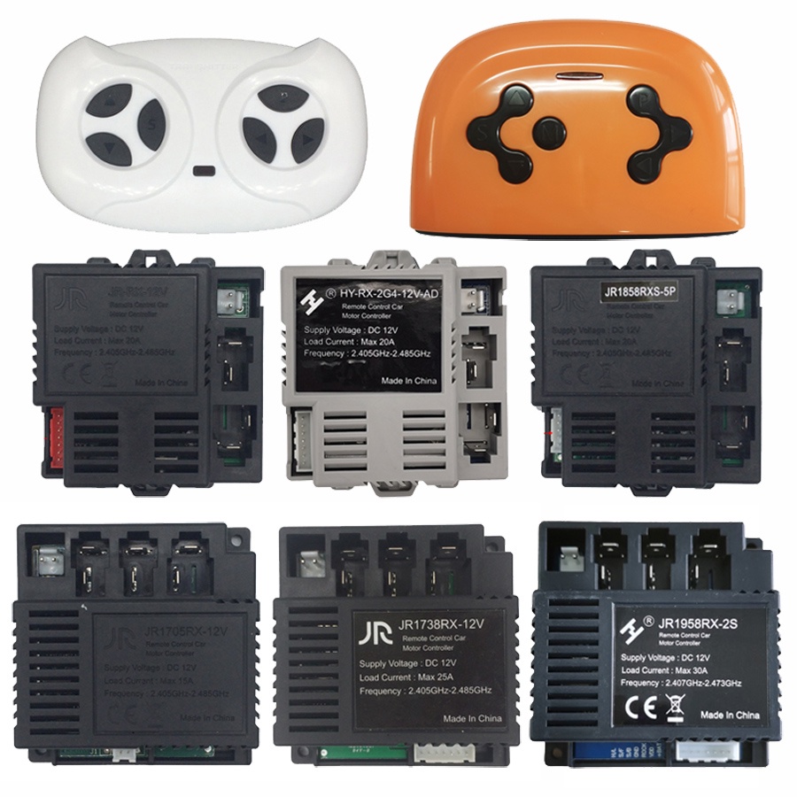 Bộ thu điều khiển từ xa bluetooth cho ô tô điện trẻ em jr-rx-6v / 12v, bộ điều khiển khởi động mượt 