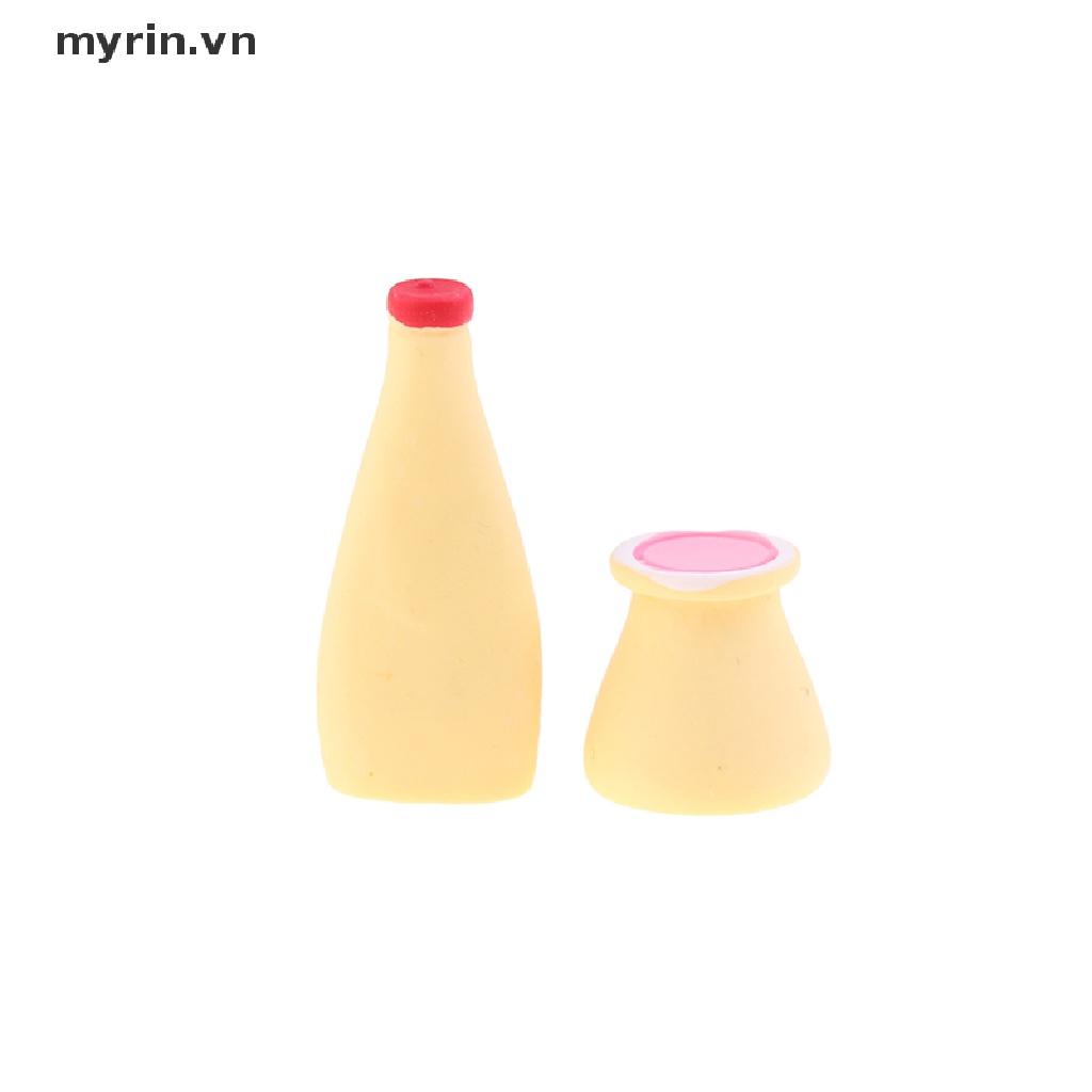 Set 6 Mô Hình Bánh Pudding Mini Tỉ Lệ 1: 12 Dùng Để Trang Trí Nhà Búp Bê