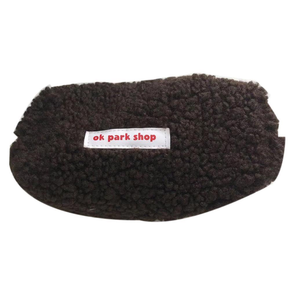 Túi Đựng Đồ Văn Phòng Phẩm Hình Vuông Cỡ Lớn Phối Lông Dễ Thương W7G7