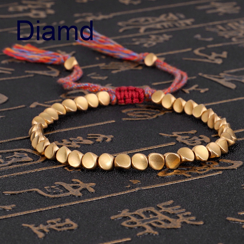 Vòng Đeo Tay Chuỗi Hạt Phật Giáo Tây Tạng Kết Hạt Đồng