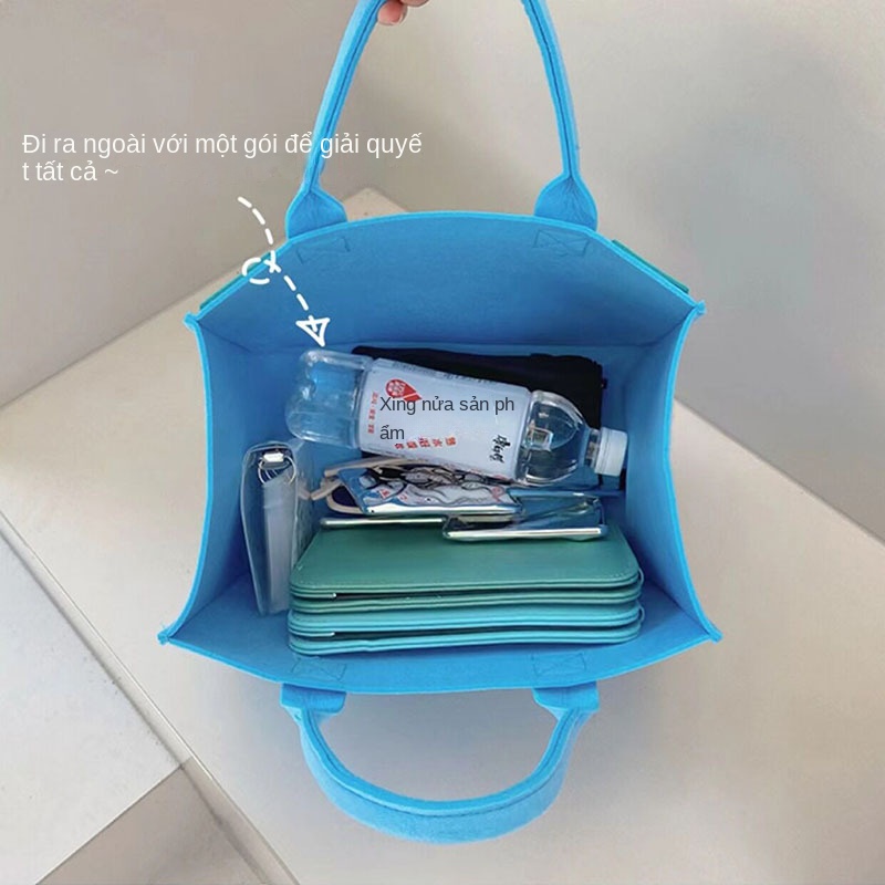 Túi tote Bằng Vải Nỉ Kiểu Dáng Hoạt Hình Dễ Thương
