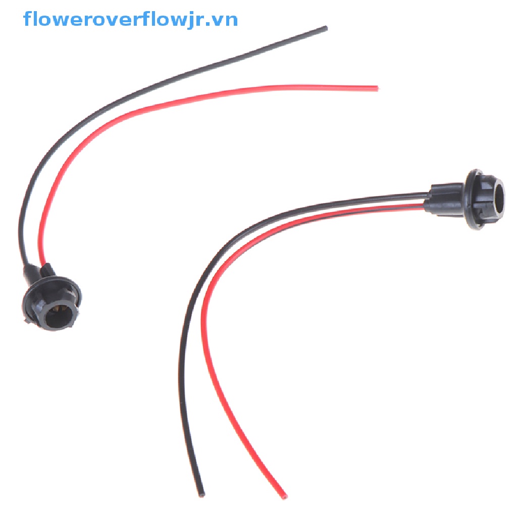 2 Chuôi Bóng Đèn T10 W5W Bằng Cao Su Mềm Cho Xe Hơi