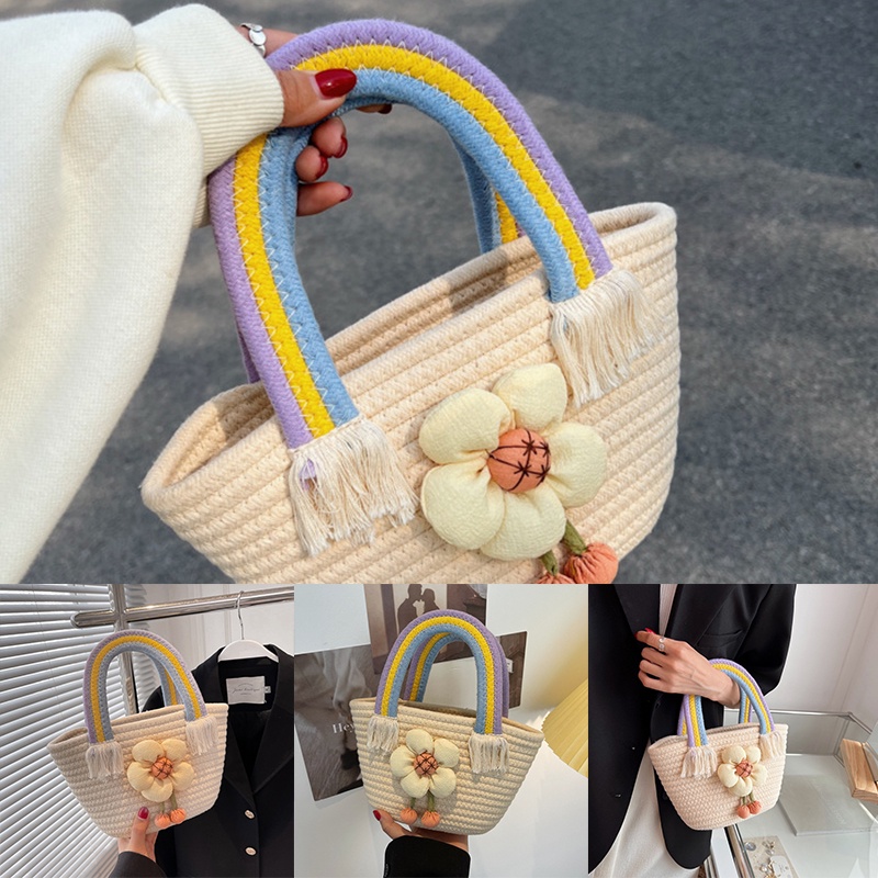 Túi Xách Đan Cói Thời Trang Hàn Quốc Mới 2023 Cho Nữ