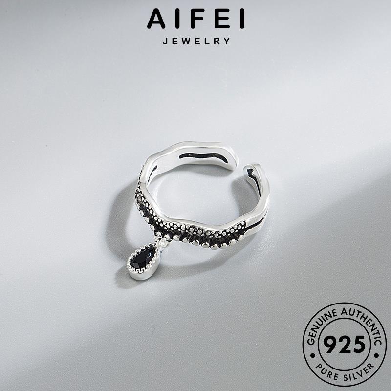 AIFEI JEWELRY kiện quốc trang nguyên bản gợn bạc thời 925 sức cổ phụ sóng thật hàn điển nhẫn nữ R236