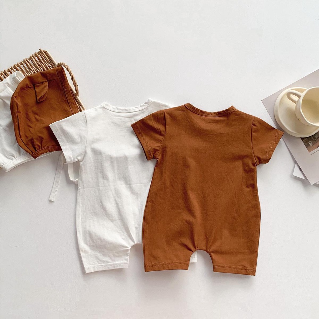 Bộ body ngắn tay bodysuit áo liền quần bộ đồ liền thân Babyshop88vn cho bé trai bé gái M30.3-1