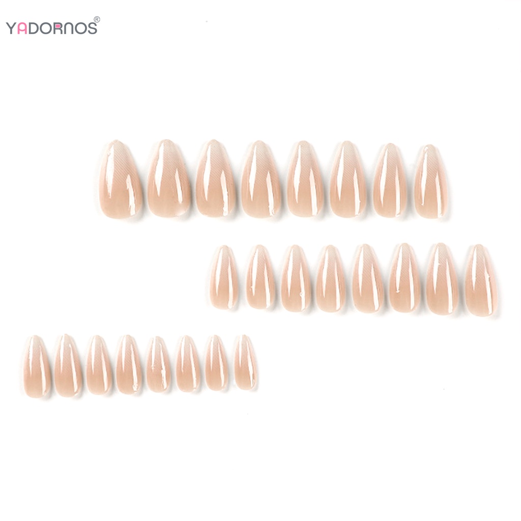 YADORNOS Set 24 Móng Tay Giả Màu Sắc gradient Độc Đáo