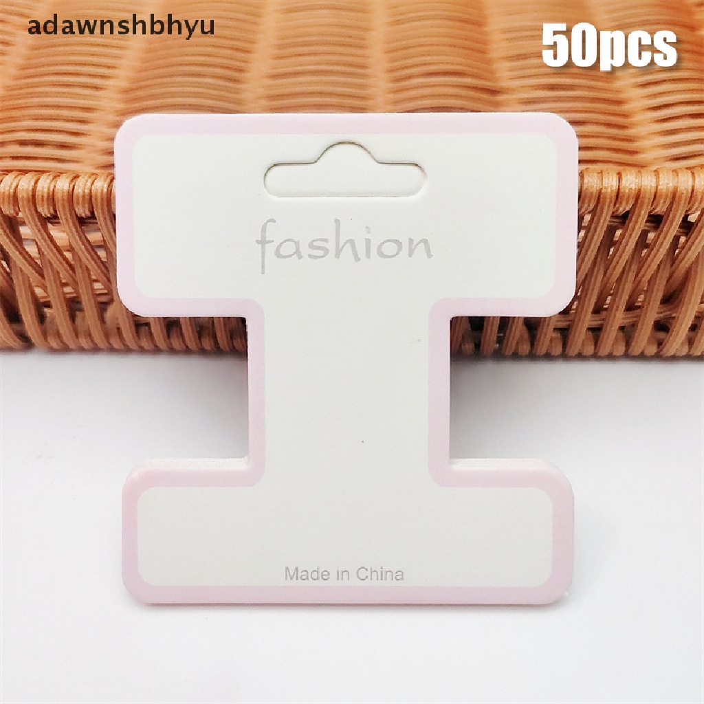 Set 50 Thẻ Treo Trưng Bày Kẹp Tóc Trang Sức Thủ Công DIY