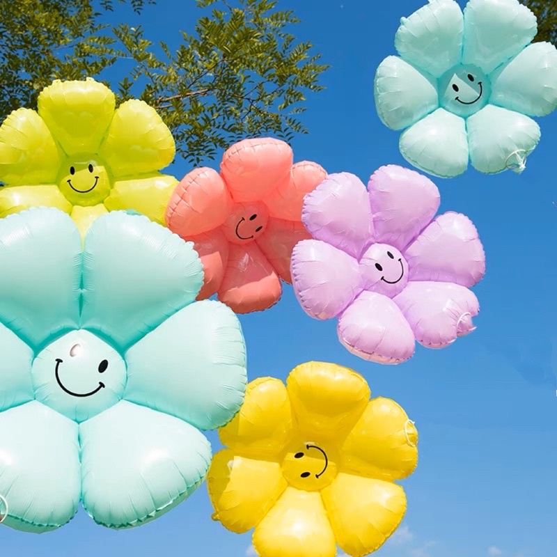 Bóng 3D hình bông hoa cúc sắc màu, cúc hoạ mi trang trí sinh nhật, party, decor