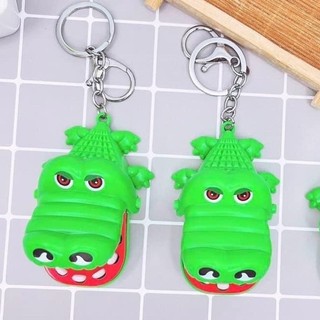 Móc khóa cá sấu cắn tay ngộ nghĩnh, móc khoá xe, móc khoá cute, móc khoá cặp xịn xò đồ chơi siêu hot