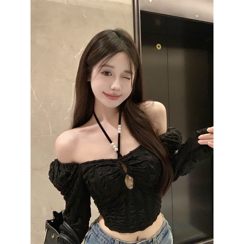 Áo Thun Trễ Vai Tay Ngắn Bồng Thời Trang Mùa Hè Dành Cho Nữ