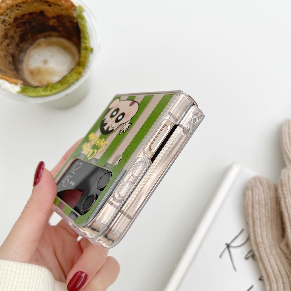Ốp Điện Thoại Họa Tiết Gấu Dễ Thương Cho Samsung Galaxy Z Flip 4 Z Flip 3 Graffiti Samsung Z Flip4 Z Flip3