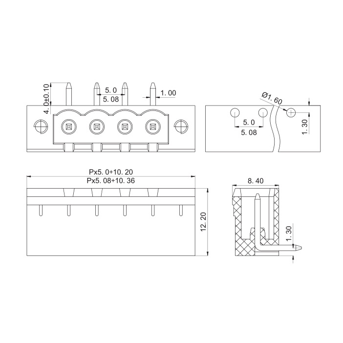 Đầu Nối Dây Cáp 2edg 5.08 2EDGKM 5.08MM Chất Lượng Cao