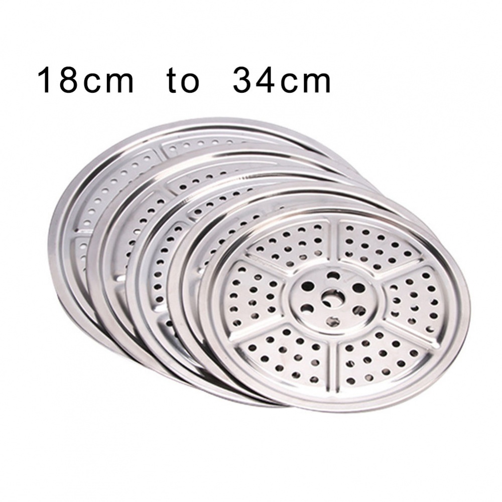 Khay Hấp Thực Phẩm Bằng Thép Không Gỉ 18-34cm