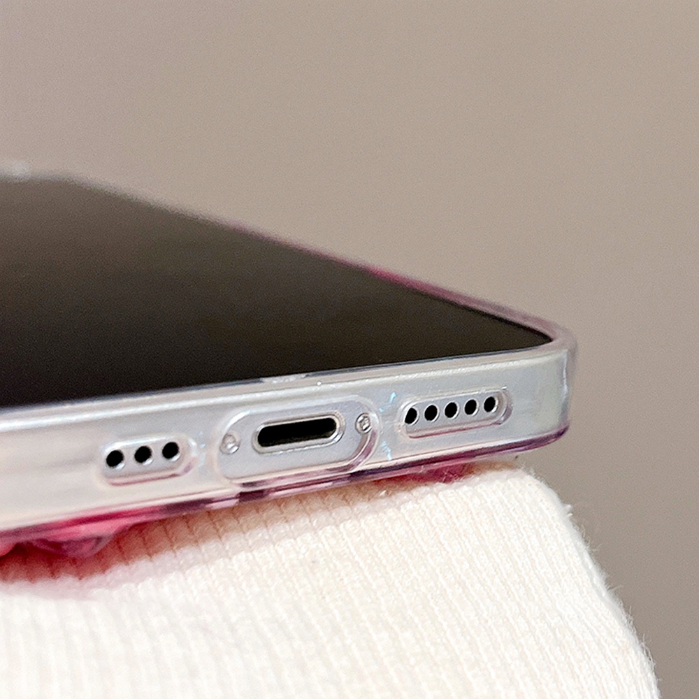 Ốp Điện Thoại TPU Mềm Hình Gấu / Dâu Tây 3D Lấp Lánh Chống Rơi / Trượt Cho IPhone 11 12 13 14 Pro Max