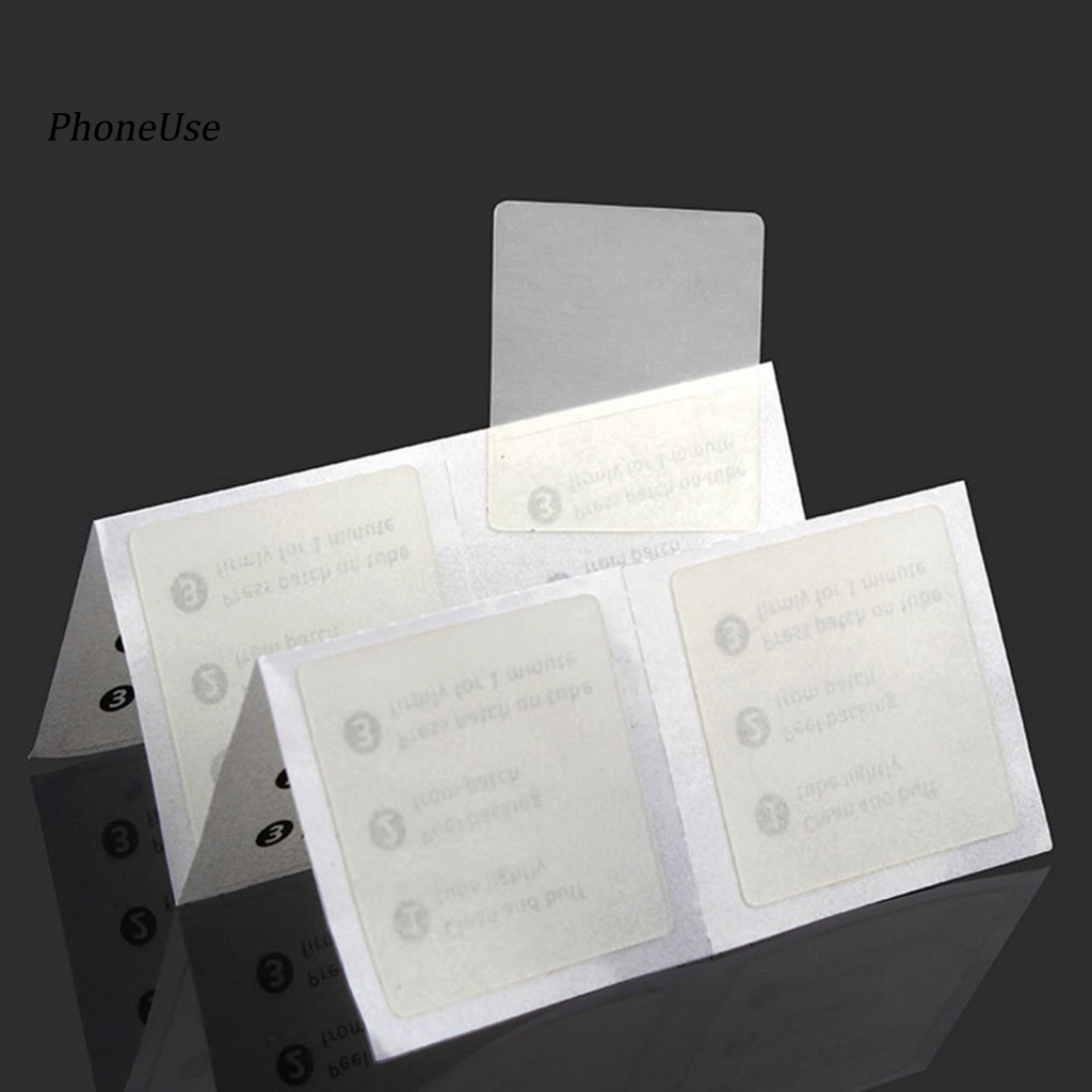 Bộ 8 Miếng Vá Lốp Xe Đạp Bằng Cao Su PU Trong Suốt Siêu Dính