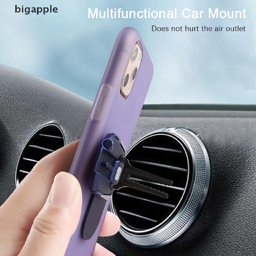 Giá Đỡ Điện Thoại Bằng Kim Loại Gắn Xe Hơi Tiện Dụng