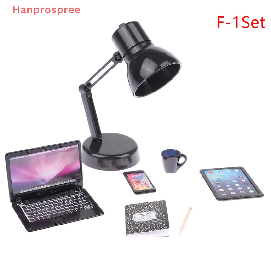Bộ Mô Hình Đèn Bàn / Laptop / Điện Thoại / Cốc / Máy Tính Bảng Trang Trí Nhà Búp Bê 1: 12