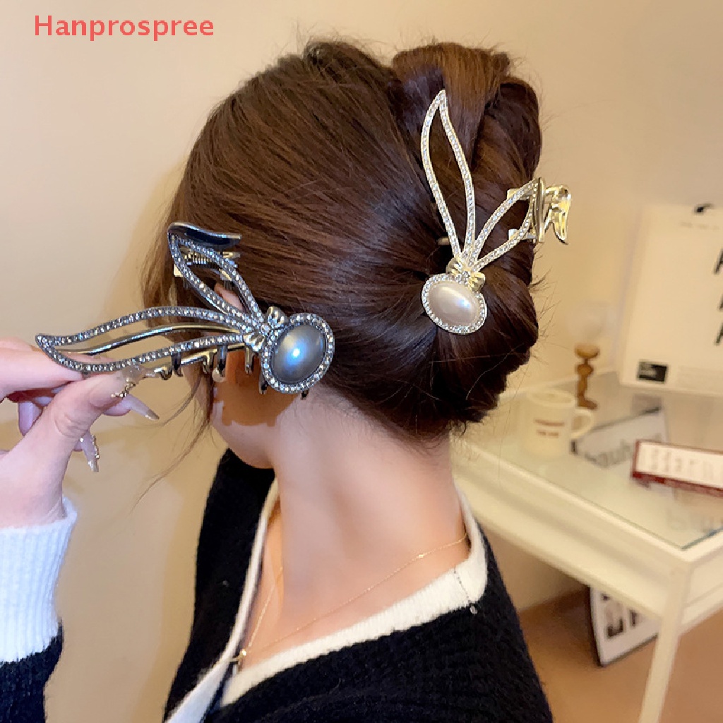 1 Kẹp Tóc Kim Loại Hình Cá Mập Đính Đá Cho Nữ