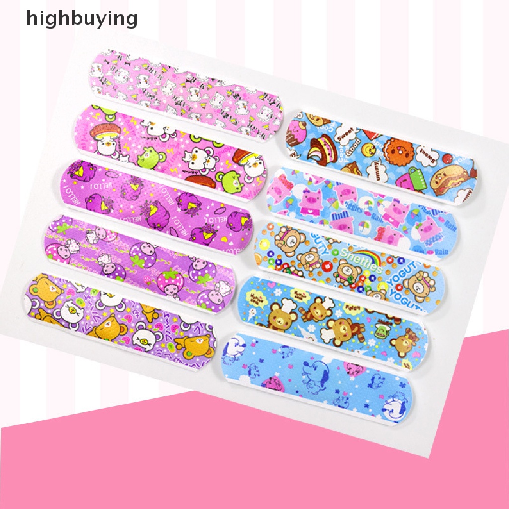 Set 120 Băng Cá Nhân Chống Thấm Nước Thoáng Khí Họa Tiết Hoạt Hình