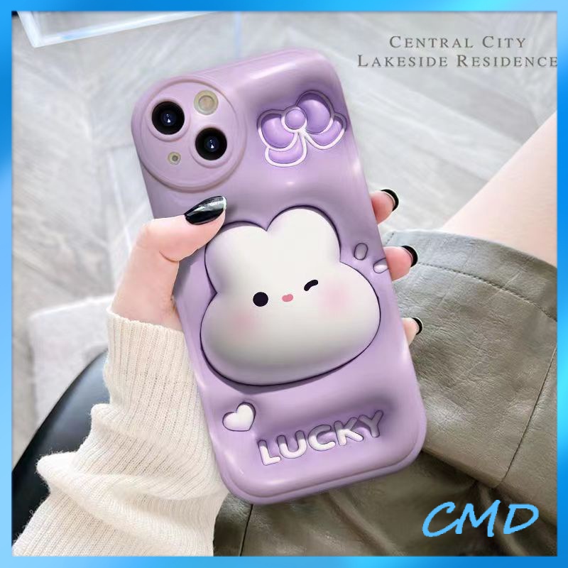 Ốp lưng iphone Điện Thoại di động đệm khí thỏ tinh cầu đáng yêu, vỏ mềm silicon chống rơi Cho Iphone 6 / 6S / 6splus / se / 7 / 7plus / 8 / 8plus / X / xs / xsmax / 11 / 12 / 13 / 14 / Plus / Pro / Pro Max-5072