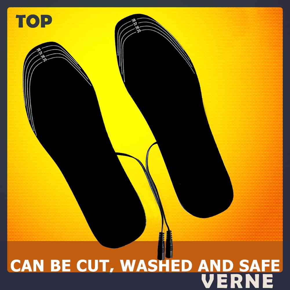 Bộ 2 Đế Lót Giày Giữ Ấm Chân Chạy Điện USB Tiện Dụng