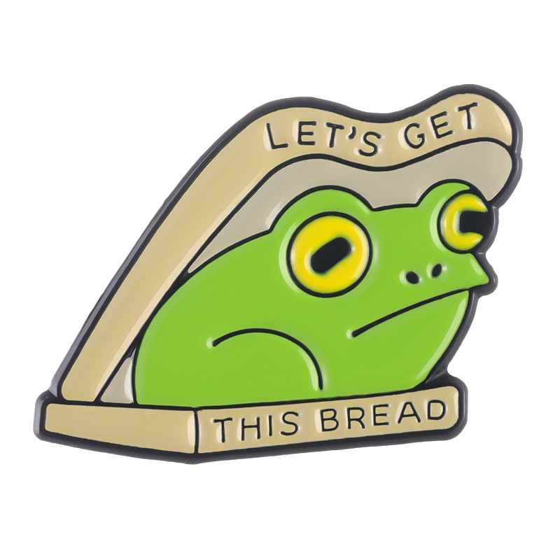 Ghim Cài Áo Kim Loại Hình Chú Ếch Hoạt Hình Ngộ Nghĩnh