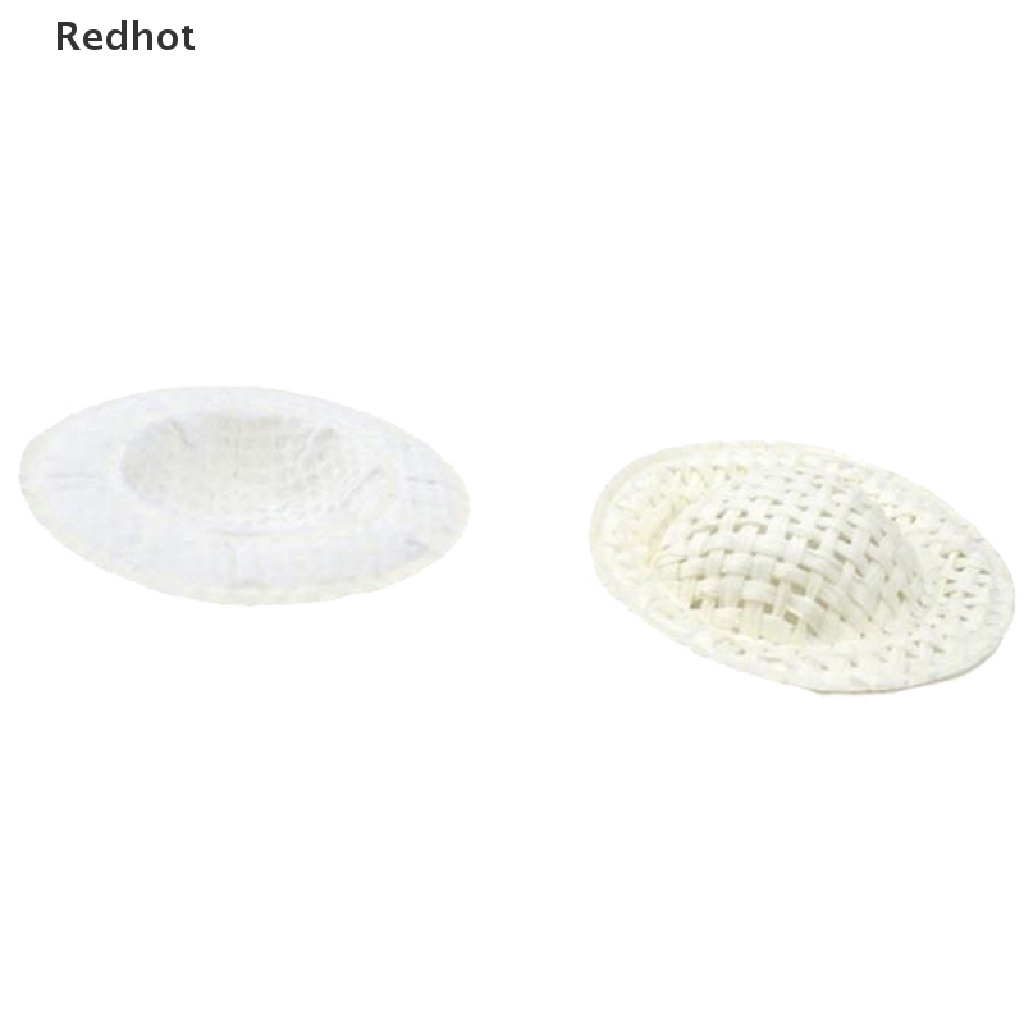 Set 10 Nón Rơm Mini 4cm Trang Trí Nhà Búp Bê
