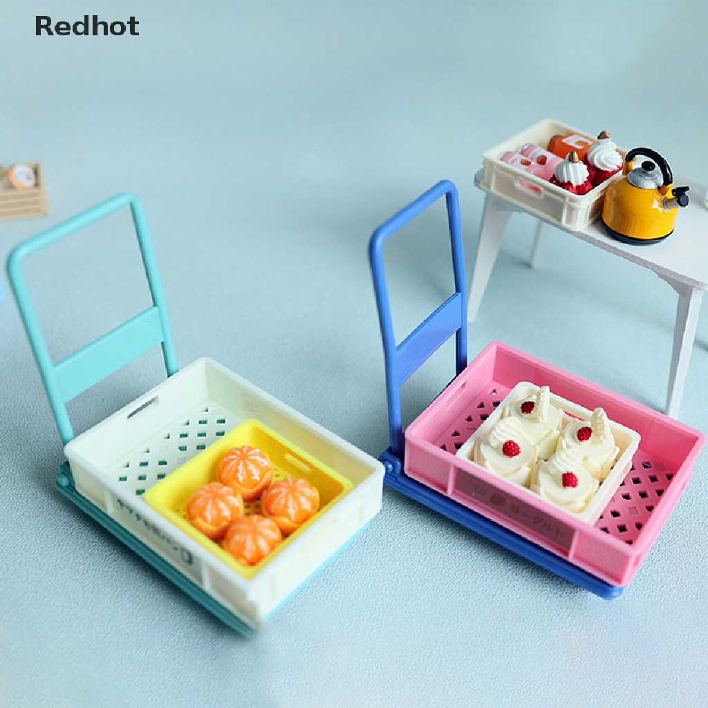 1 Bộ Giỏ Đựng Bánh Tráng Miệng 1 / 12 Trang Trí Nhà Búp Bê