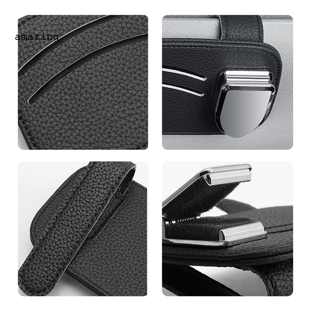 Kẹp Giữ Thẻ / Kính Mát Gắn Tấm Che Nắng Xe Hơi Tiết Kiệm Không Gian