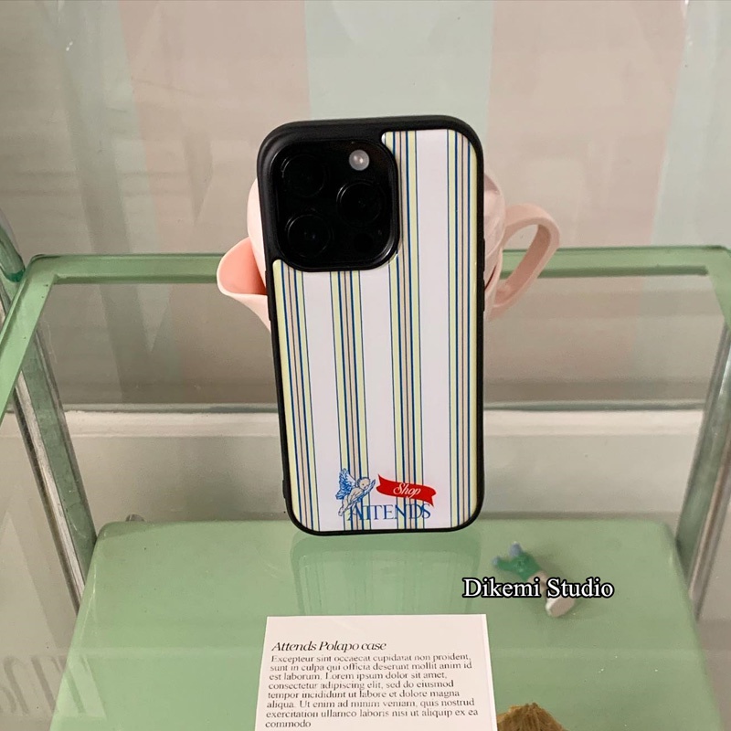 Ốp Điện Thoại Mềm Họa Tiết Kẻ Sọc Đơn Giản Cho iphone 15pro / 13pro / 14promax / 13promax / 12 / 11 / xsmax / xr