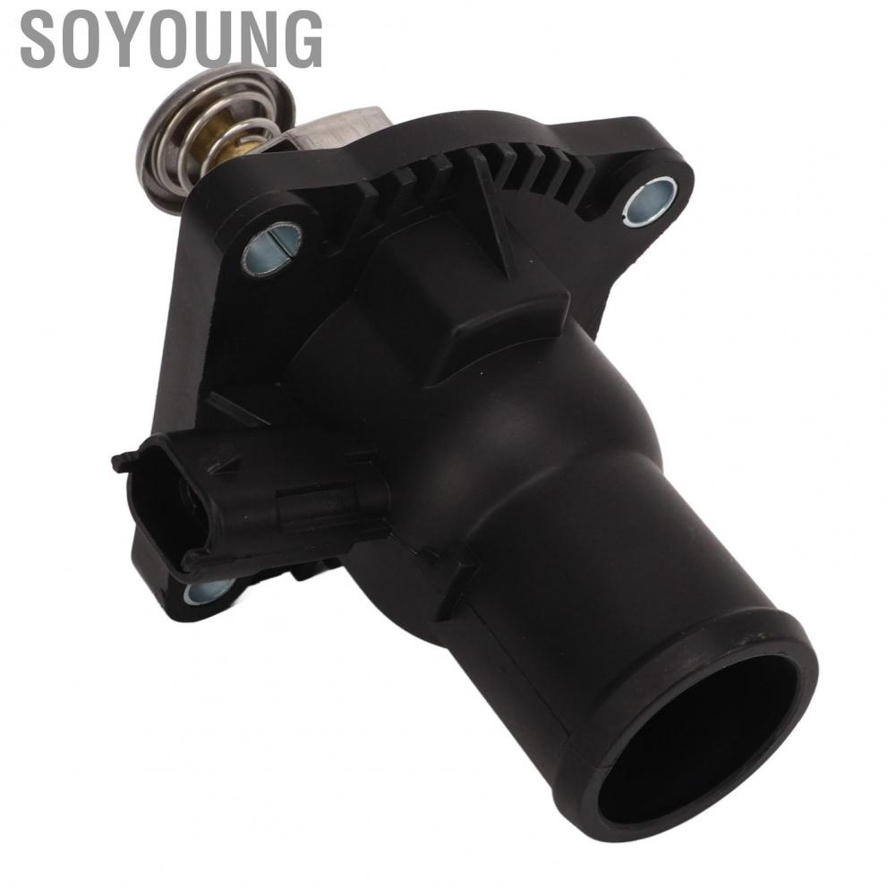 Soyoung Coolant Thermostat Assembly  Easy To Install OEM Standard Durable 55587349 Rugged Structure for Aveo Cruze Sonic