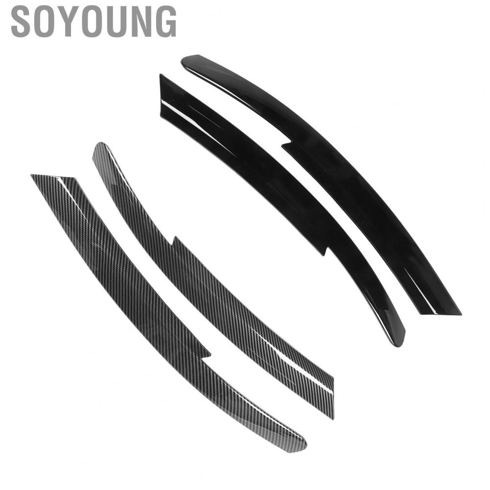 Soyoung Headlamp Eyelids Cover  Protective Scratch Resistant Headlight Eyebrow Trim Perfect Match 2Pcs for Commodore HSV