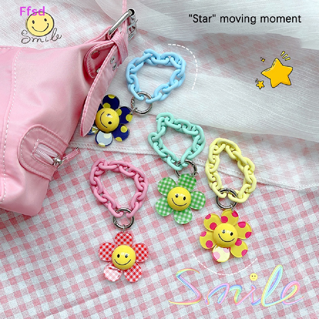 {Ffsd} Móc Khóa Acrylic Hình Hoa Hướng Dương Dễ Thương Cho Nữ * Hàng Bán Chạy *