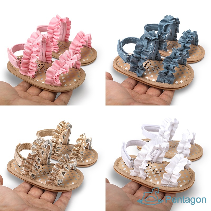 Xăng đan Đế Mềm Chống Trượt Thời Trang Mùa Hè Dành Cho Bé Gái