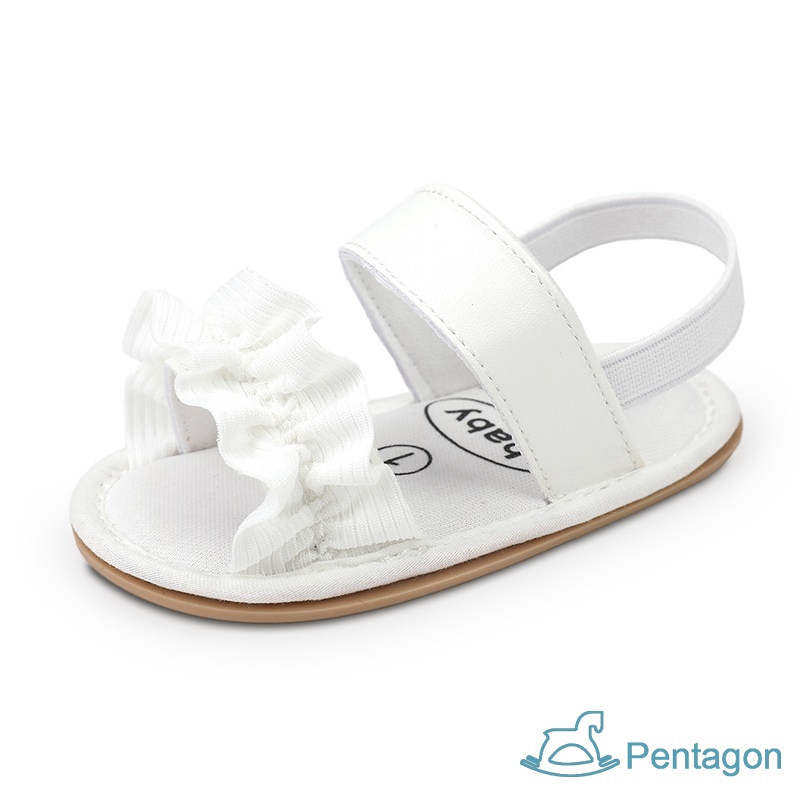 Xăng đan Đế Mềm Chống Trượt Đính Nơ Thời Trang Mùa Hè Cho Bé Gái