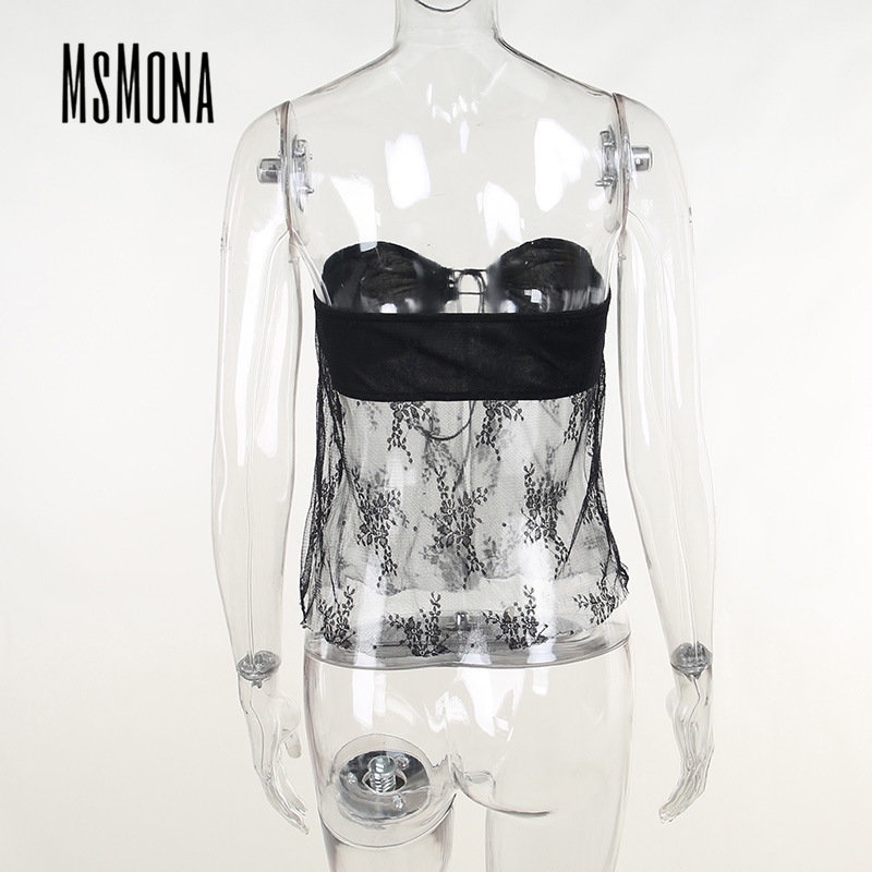 Áo Dệt Kim Sát Nách Màu Trơn Phối Ren Cổ Thấp Thời Trang 2023 Quyến Rũ Cho Nữ